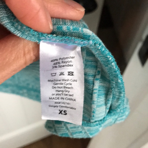 Turquoise Lularoe Sarah XS - Picture 4 of 4